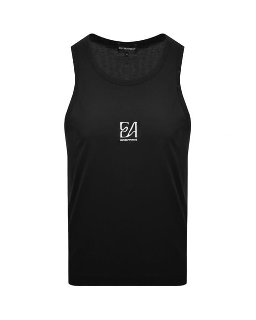 Armani Black Emporio Logo Vest for men