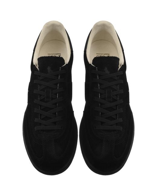 Ralph Lauren Black Bedford Trainers for men
