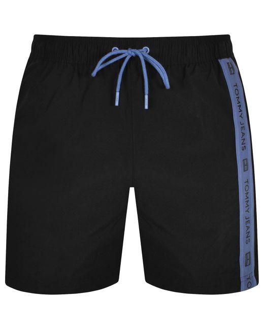 Tommy Hilfiger Black Slim Swim Shorts In for men