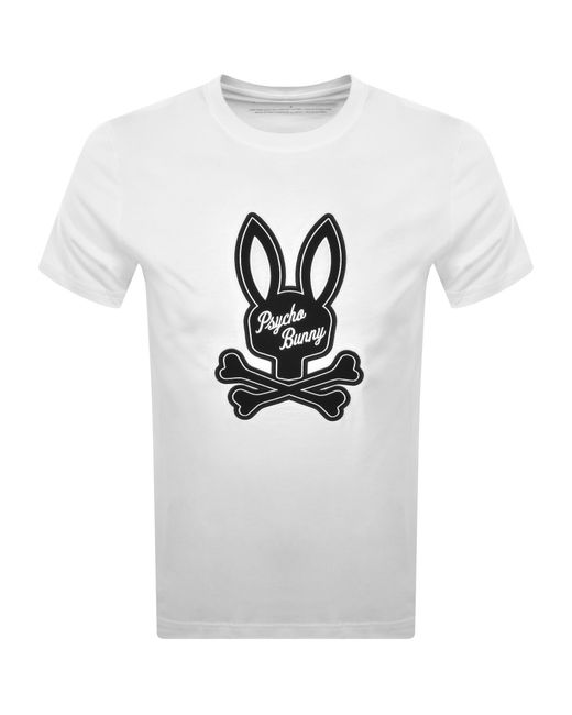Psycho Bunny White Derek T Shirt for men
