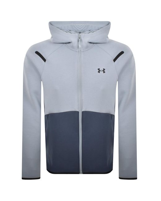 Under Armour Blue Unstoppable Full Zip Hoodie for men