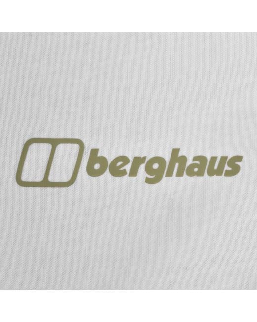 Berghaus White Geo-Mountaintry T Shirt for men