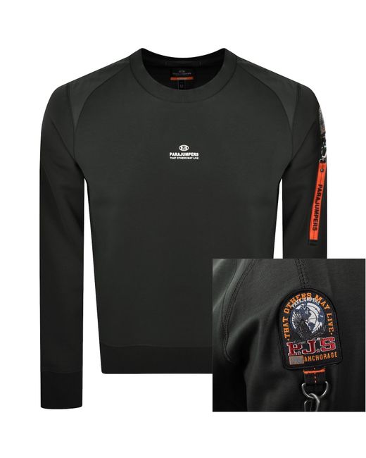 Parajumpers Black Sabre Basic Sweatshirt for men