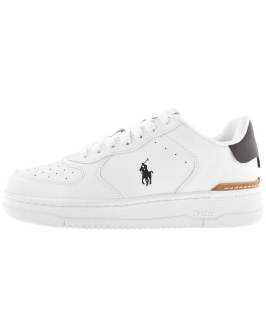 Ralph Lauren White Masters Trainers for men