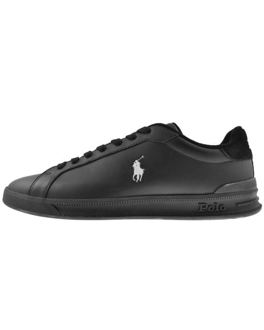 Ralph Lauren Black Heritage Court Trainers for men