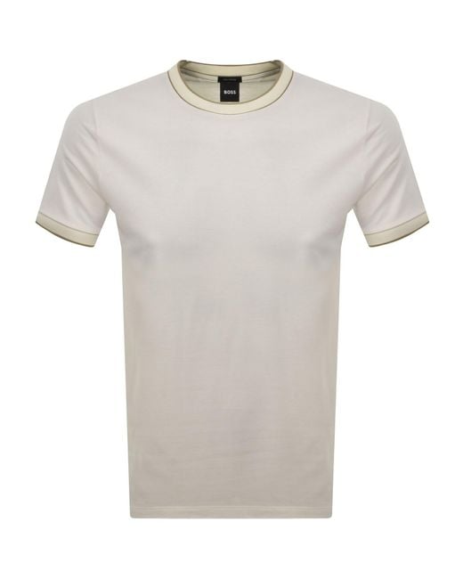 BOSS BUSINESS Gray Boss Thompson 81 T Shirt for men