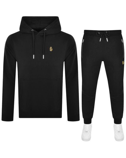 Luke 1977 Black Los Angeles Rome Tracksuit for men