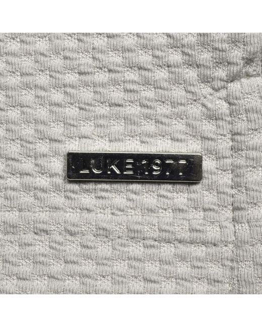 Luke 1977 Gray Gibraltar Polo T Shirt Ice for men