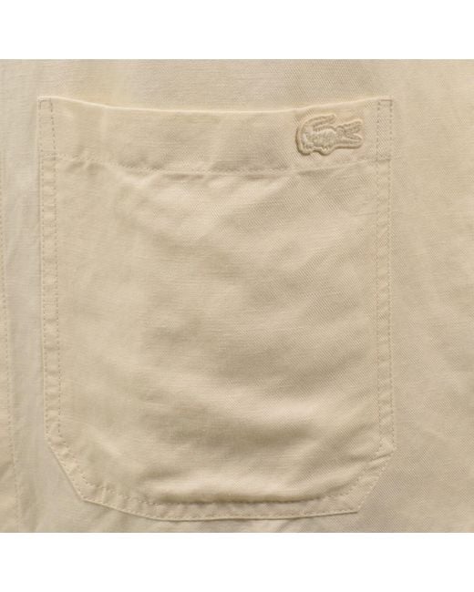 Lacoste Natural Linen Blend Overshirt for men