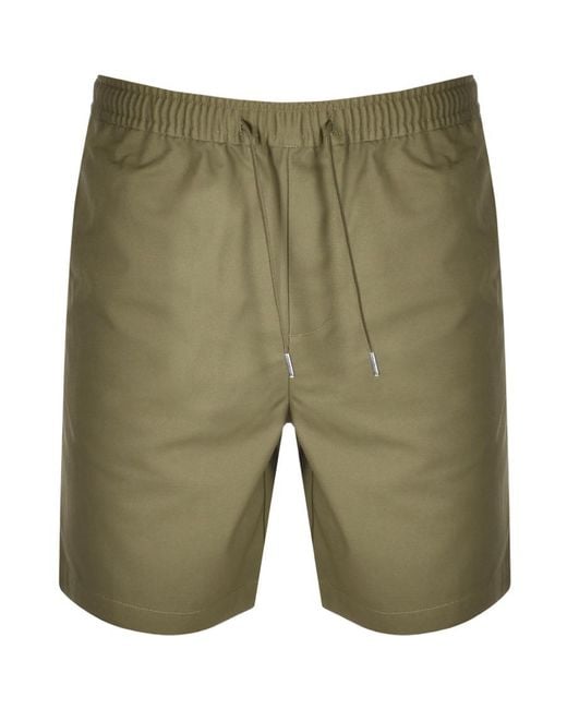 Fred Perry Synthetic Twill Shorts in Green for Men | Lyst