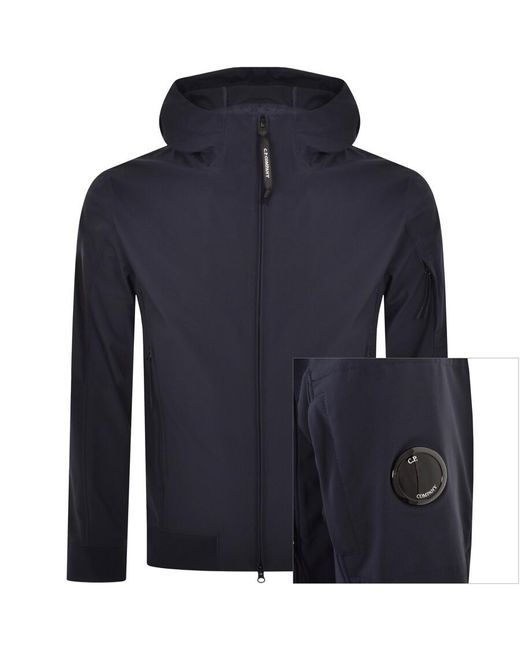 C P Company Blue Cp Company Hooded Shell Jacket for men