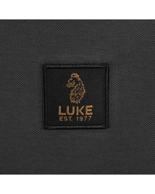 Luke 1977 Black Caltech 1000 Polo T Shirt for men