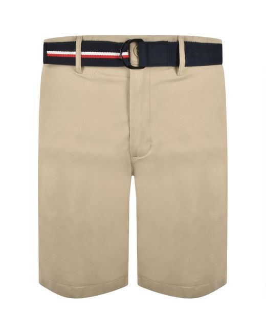 Tommy Hilfiger Natural Denton 9.5 Inch Twill Shorts for men