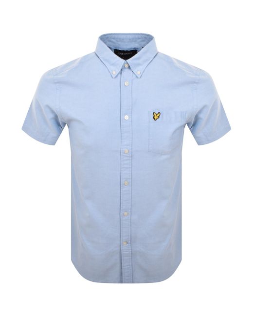 Lyle & Scott Blue Oxford Shirt for men