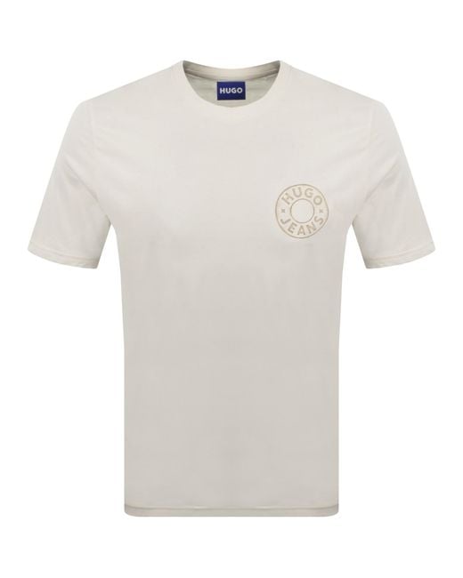 HUGO White Nemodo T Shirt for men