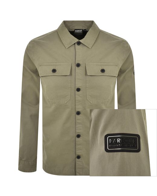 Barbour Green Arlo Overshirt for men