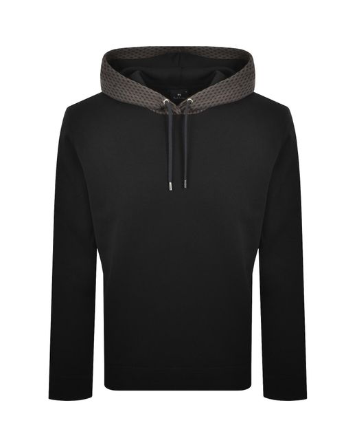 Paul Smith Black Pullover Happy Hoodie for men