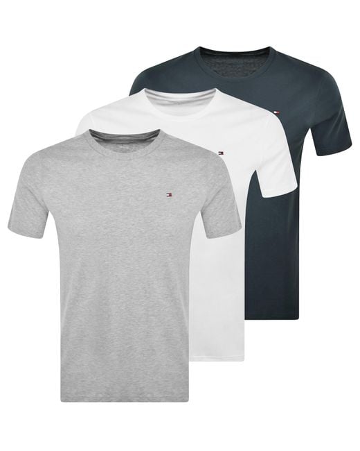 Tommy Hilfiger Gray Crew Neck T-Shirt Pack for men