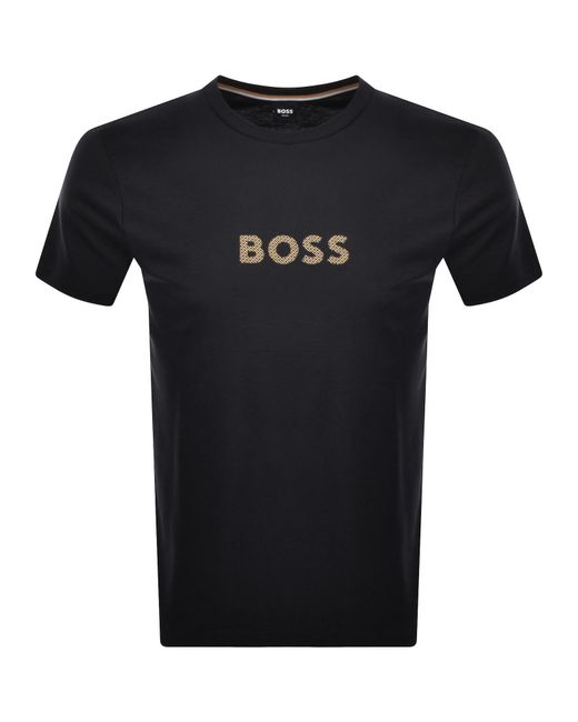 BOSS BUSINESS Black Boss Logo T Shirt for men