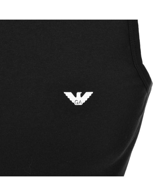 Armani Black Emporio Vest Lounge T Shirt for men