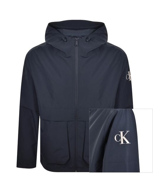Calvin Klein Blue Jeans Windbreaker Jacket for men