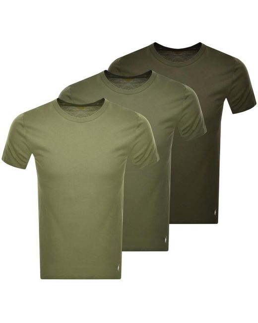 Ralph Lauren Green 3 Pack T Shirts for men
