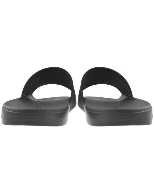 Calvin Klein Black Monobrand Sliders for men