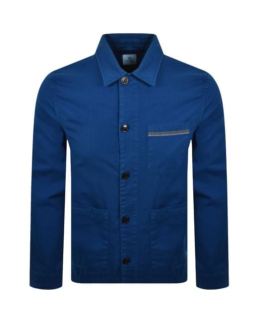 Paul Smith Blue Casual Fit Overshirt for men