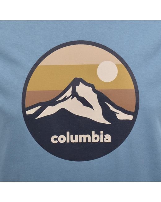 Columbia Blue Seasonal Graphic T Shirt for men