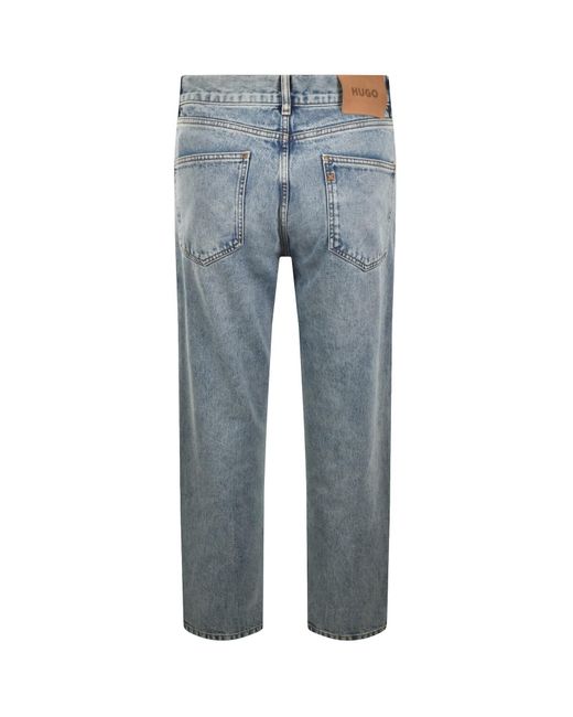 HUGO Blue Jonah Light Wash Straight Fit Jeans for men