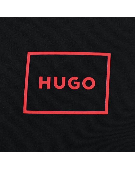 HUGO Black Full Zip Laze Sweatshirt for men