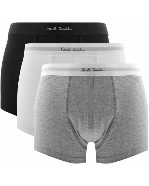 Paul Smith White 3 Pack Trunks for men