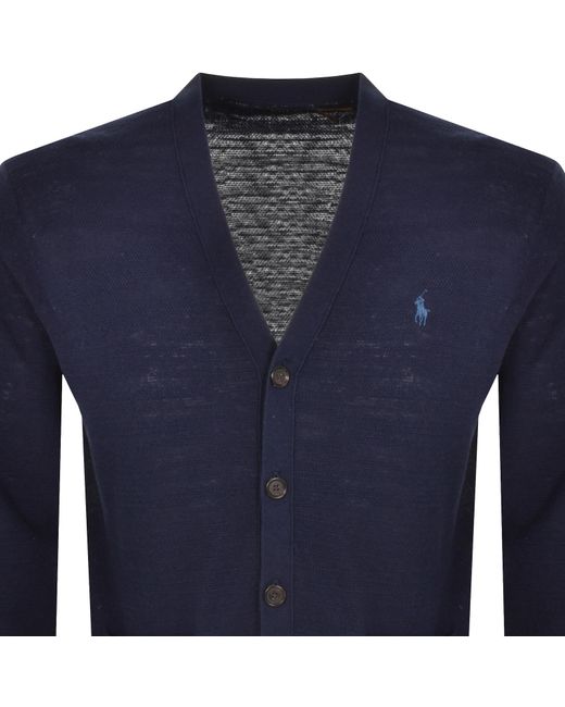 Ralph Lauren Blue Knit Cardigan for men