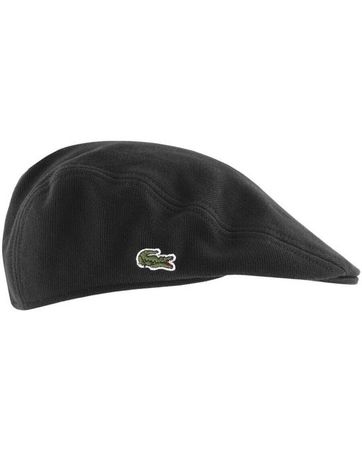 Lacoste Black Flat Cap for men