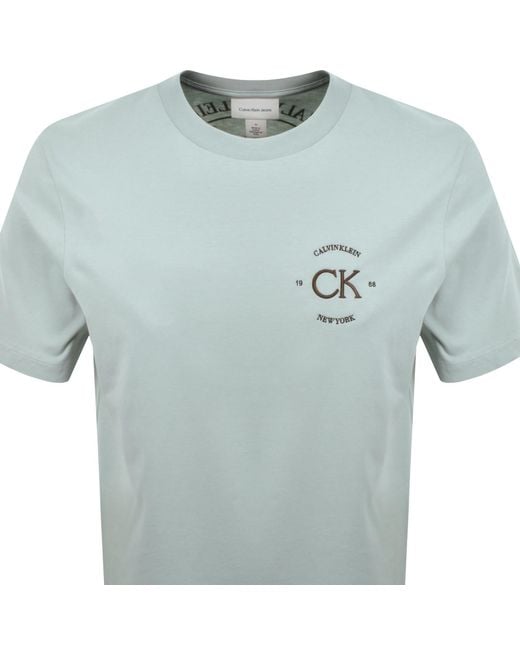 Calvin Klein Blue Jeans Graphic T Shirt for men