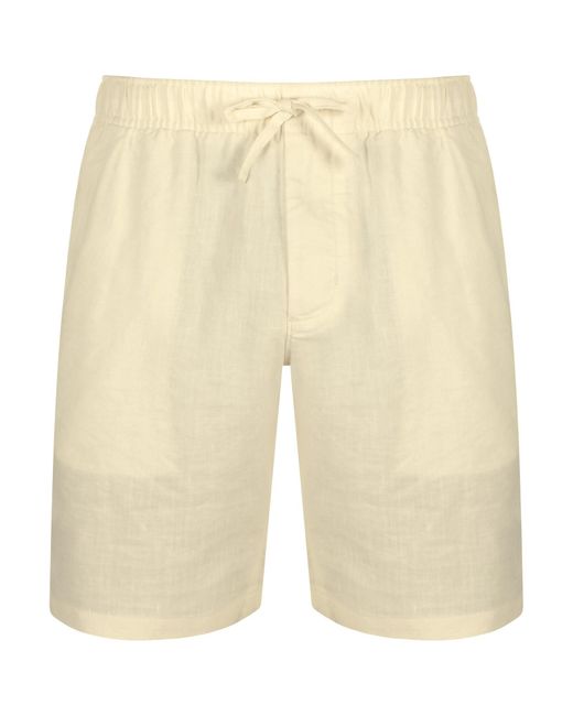 Tommy Hilfiger Natural Harlem Linen Shorts for men