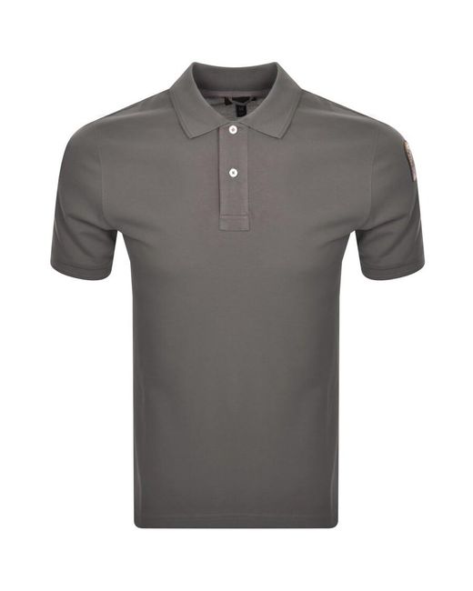 Parajumpers Gray Polo T Shirt for men