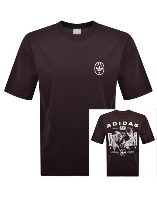 Adidas Originals Black Koi Gfx T Shirt for men