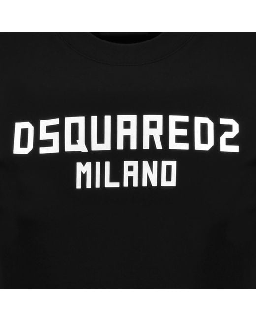 DSquared² Black Logo Cool Fit T Shirt for men