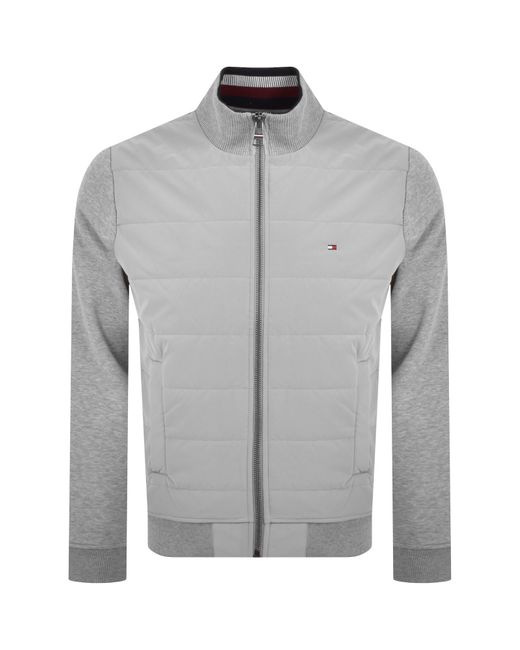 Tommy Hilfiger Gray Mix Media Jacket for men