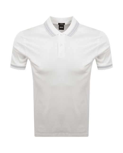 BOSS BUSINESS White Boss H Phillipson 202 Polo T Shirt for men