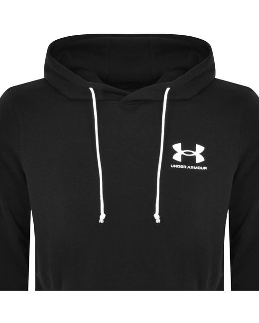 Under Armour Black Rival Terry Hoodie for men