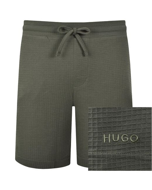 HUGO Green Austin Waffle Shorts for men