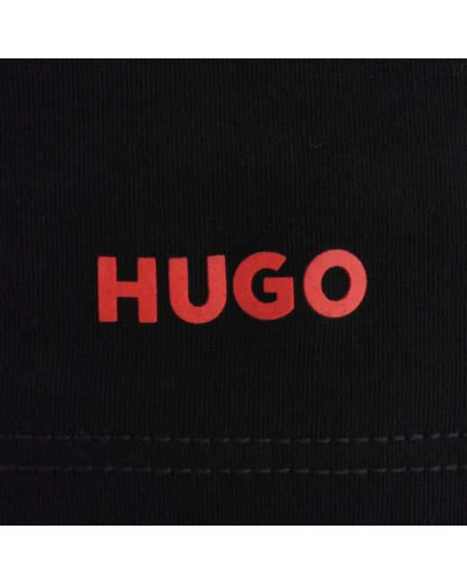 HUGO Black Dalomo Long Sleeve Polo T Shirt for men