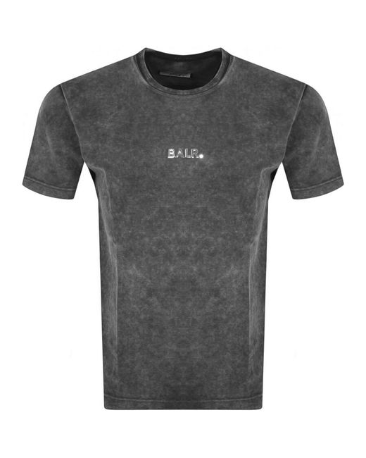 BALR Logo Short Sleeved T Shirt Washed in Gray for Men | Lyst