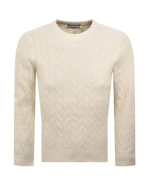 Replay Natural Crew Neck Knit Jumper for men