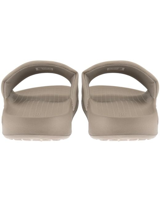Lacoste Brown Serve Sliders for men
