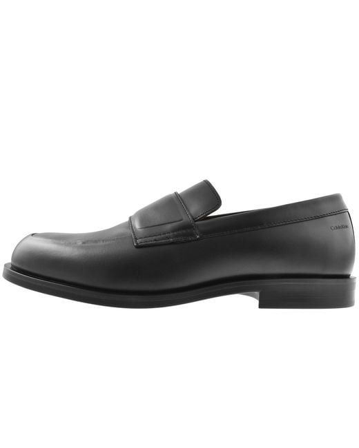 Calvin Klein Black Loafer Shoes for men