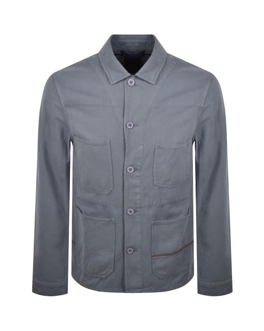 Paul Smith Blue Chore Overshirt for men