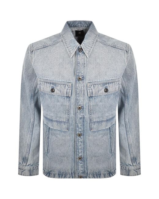 G-Star Blue G-Star Mosa Denim Overshirt for men